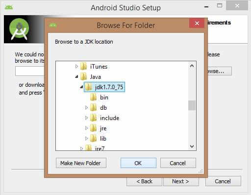 JDK to android SDK